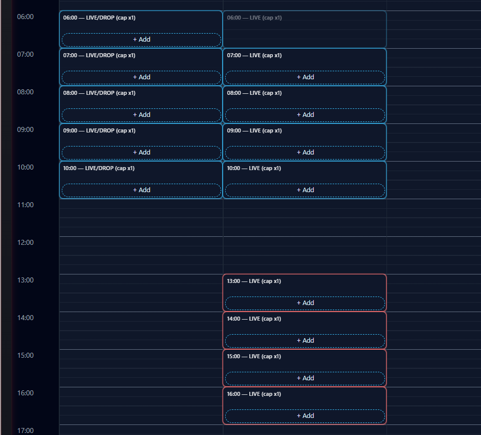 Fidelis dock scheduling dashboard