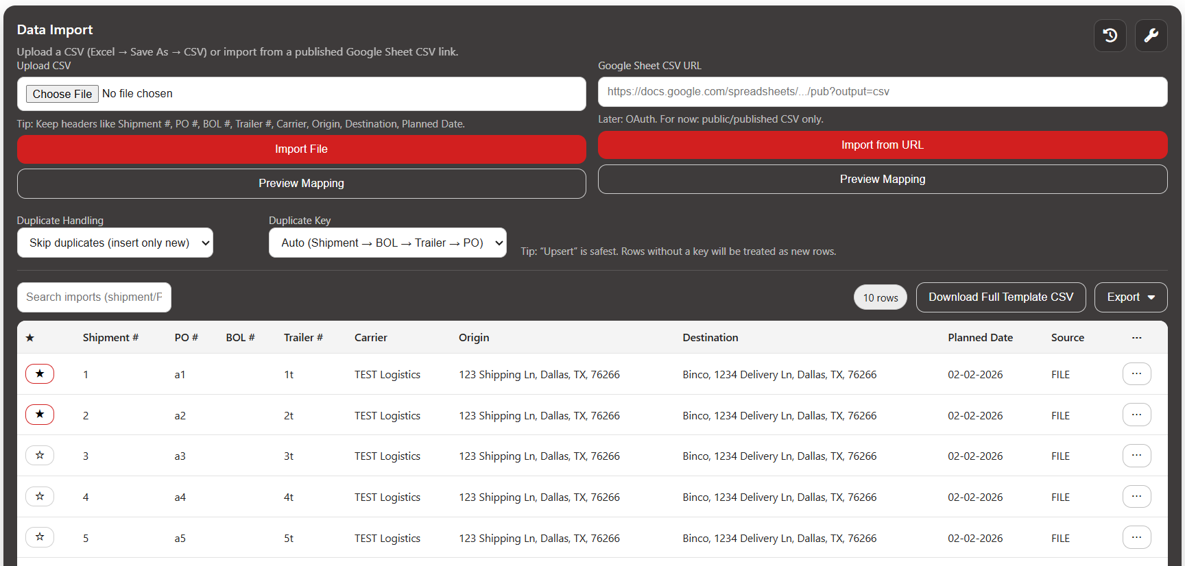 Workstation overview screenshot